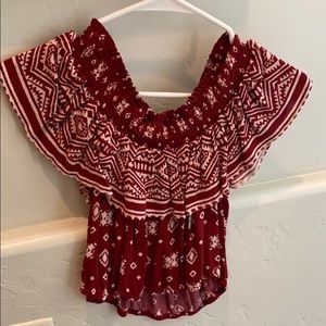 Off the shoulder shirt